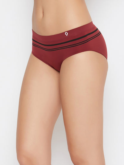 C9Airwear Seamless Panty for Women - Maroon