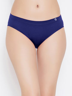 Seamless Solid Mid Waist Brief for Women