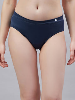 Seamless Solid  Mid Waist Basic Panty for Women