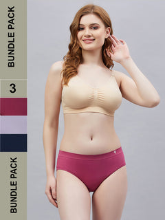 Seamless Solid Panty Combo for Women