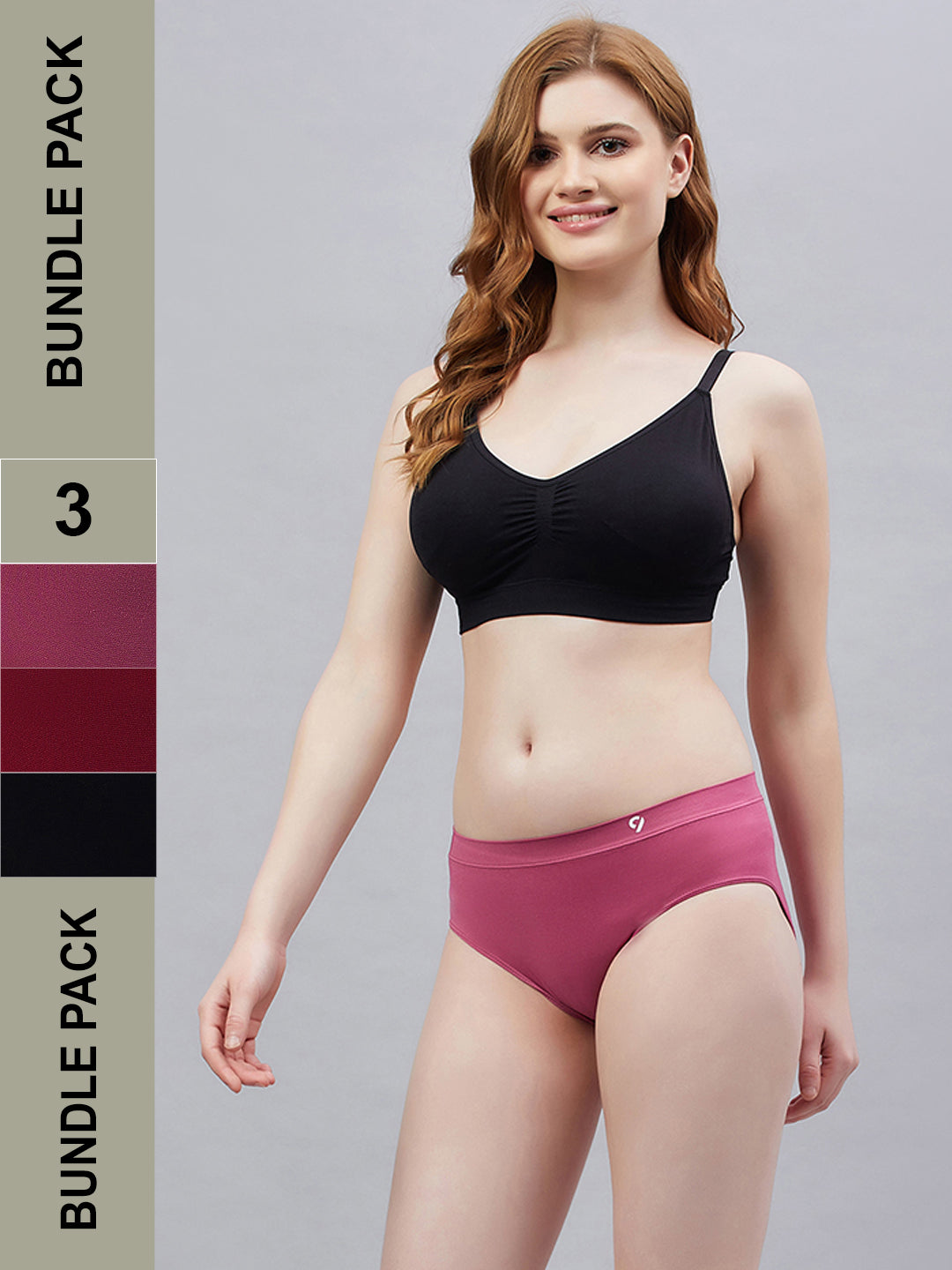 Women's Seamless Solid Basic Underwear Panty