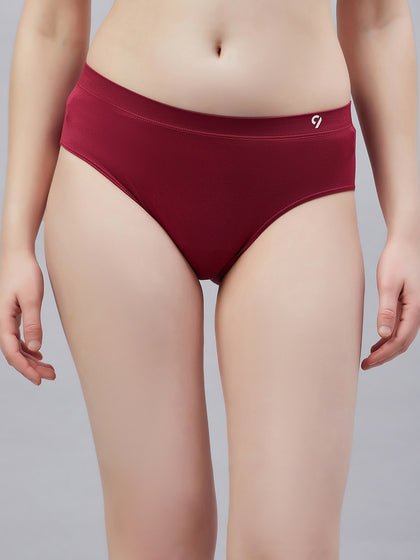 Women's Seamless Solid Basic Underwear Panty