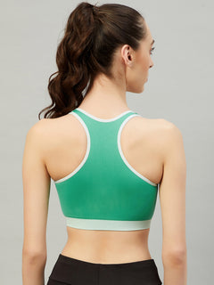 Seamless Sports Bra For Girls - Blue