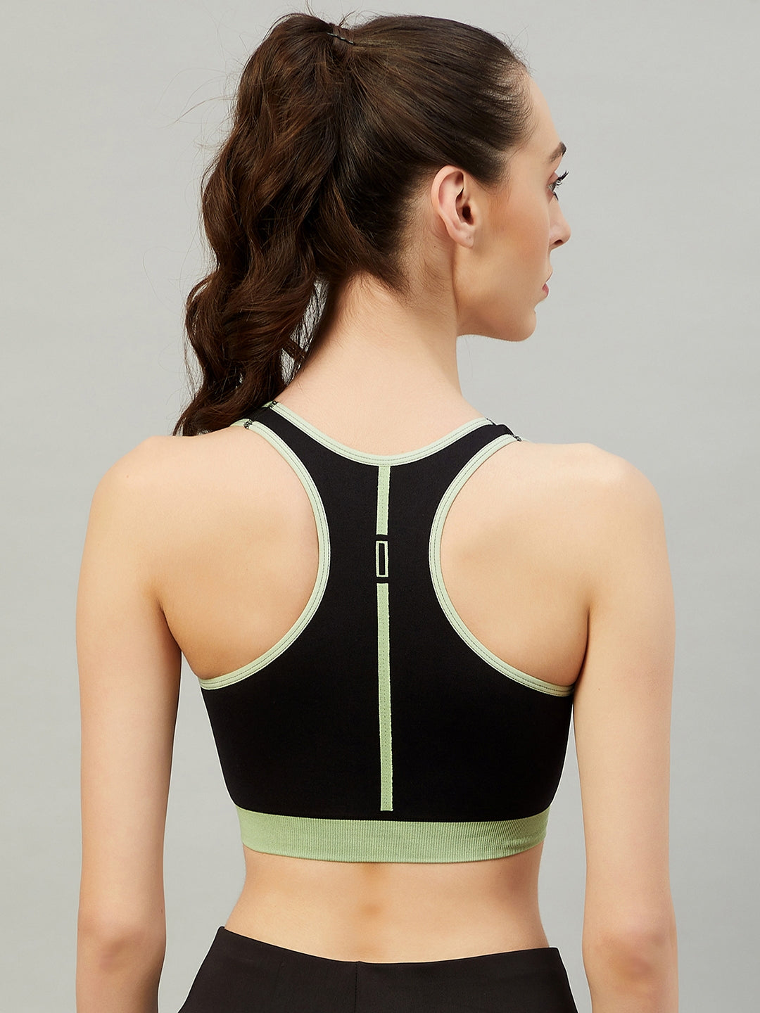 Seamless Sports Bra For Girls - Blue