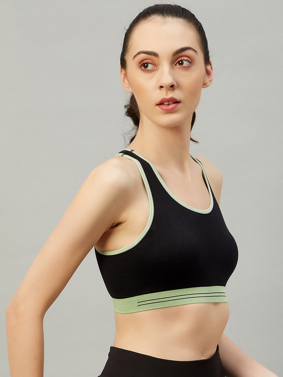 Seamless Sports Bra For Girls - Blue