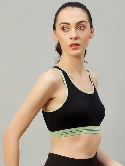 Seamless Sports Bra For Girls - Blue