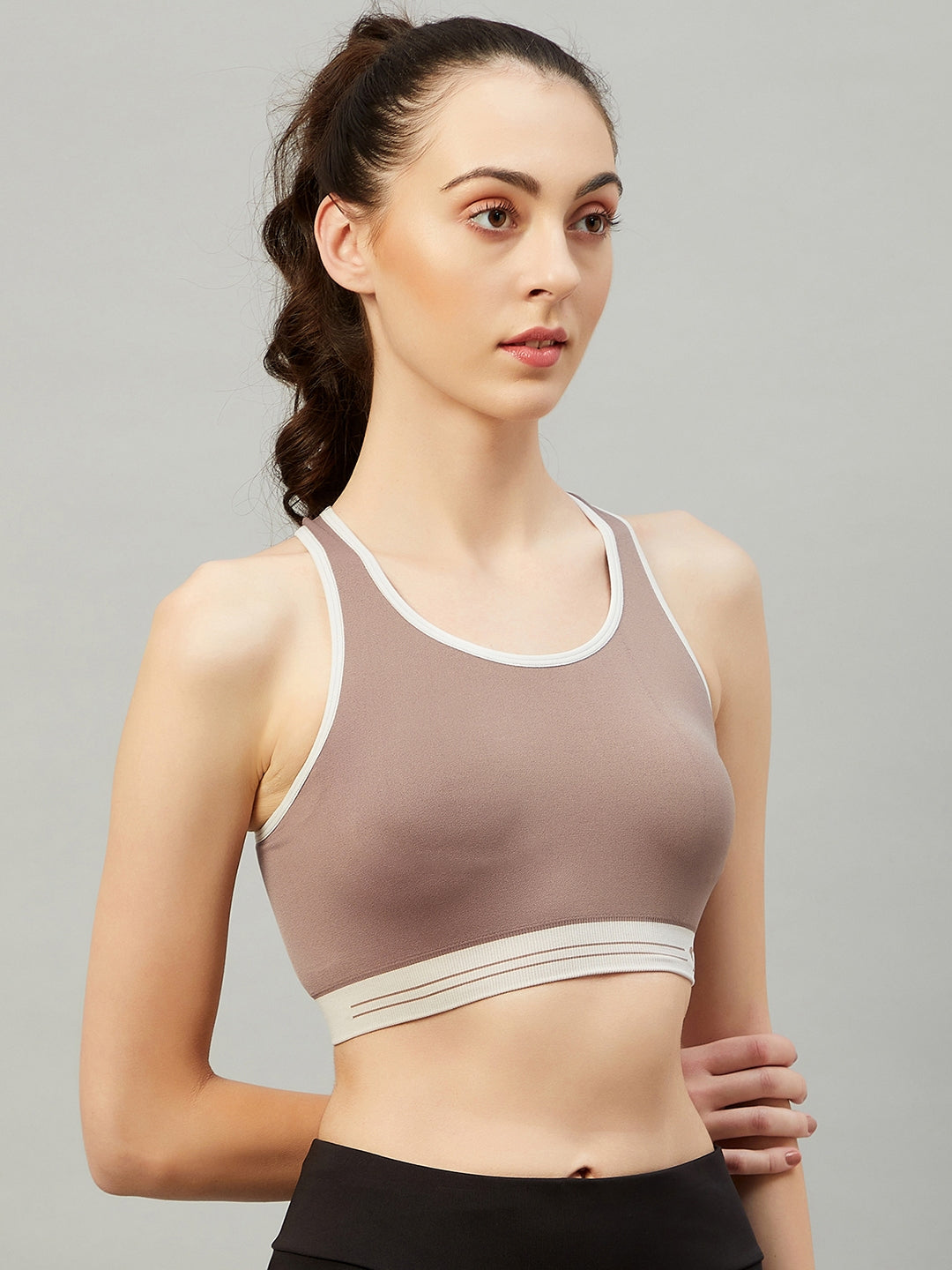 Seamless Sports Bra For Girls - Blue