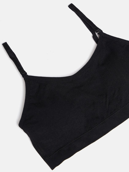 C9 Airwear seamless Full Coverage Padded Teen Rib Co-Ord Bra - Black