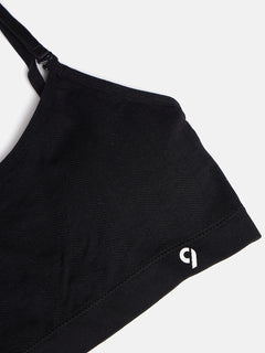 C9 Airwear seamless Full Coverage Padded Teen Rib Co-Ord Bra - Black