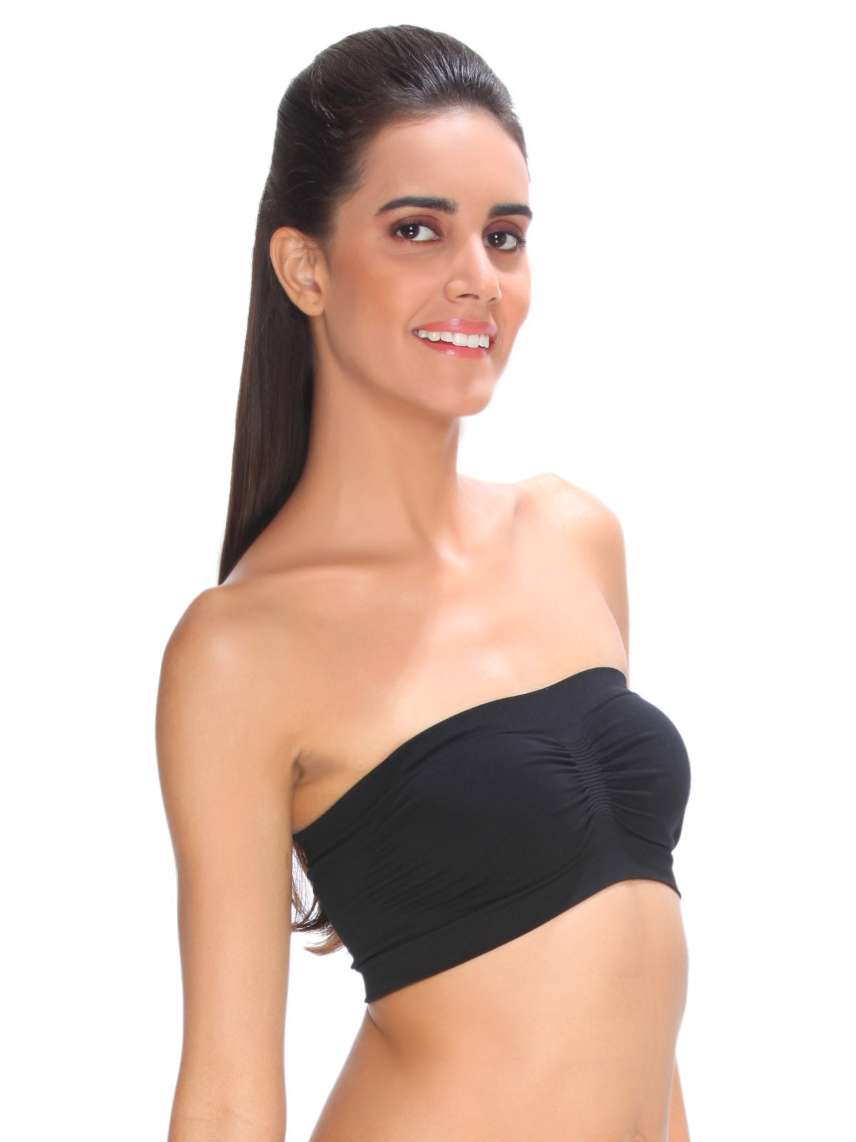 Seamless Wire free Non padded Full coverage Tube Bra