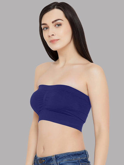 C9 AIRWEAR Seamless Black & Navy Blue  Tube Bra (Pack of 2)