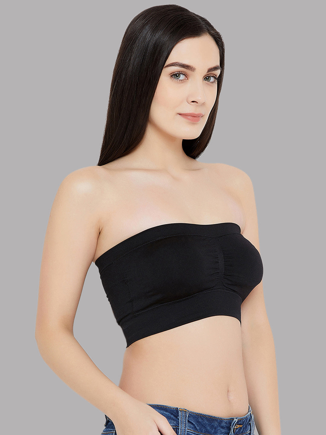 C9 AIRWEAR Seamless Black & Navy Blue  Tube Bra (Pack of 2)