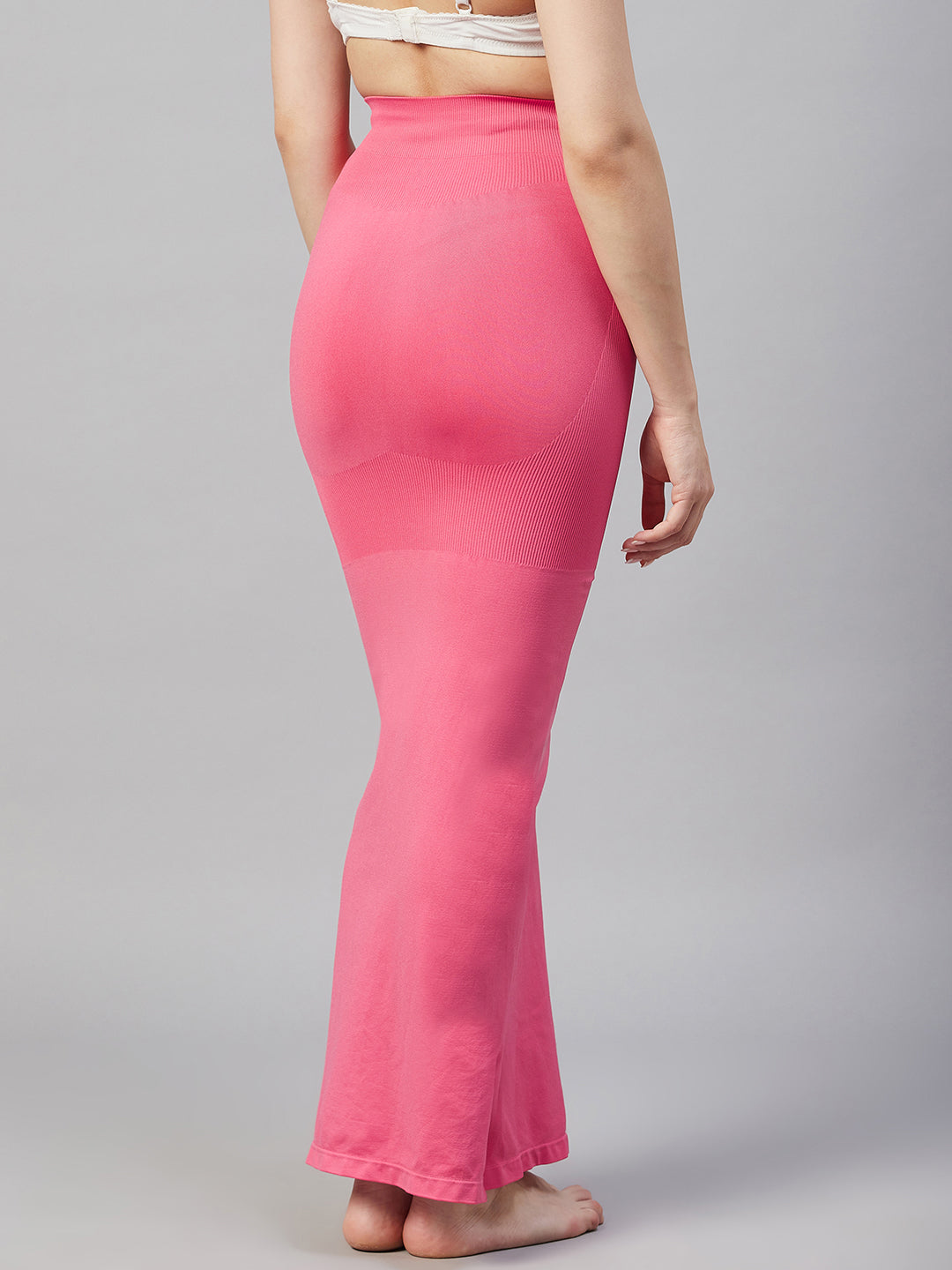 Buy Beau Design Pink Solid And Very Comfortable Saree Shapewear