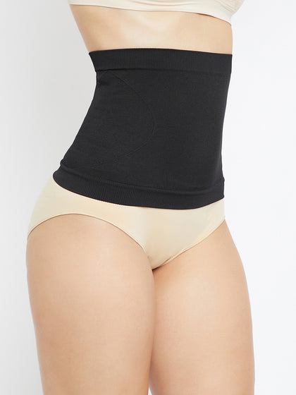 Seamless Tummy Tucker Belt - Black