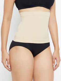 Seamless Tummy Tucker Belt - Black