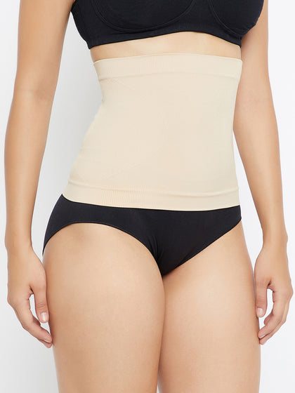 Seamless Tummy Tucker Belt - Black