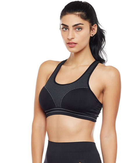 Seamless Women's Active Sports Bra with Pads