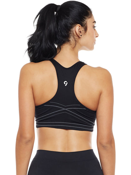 Seamless Women's Active Sports Bra with Pads