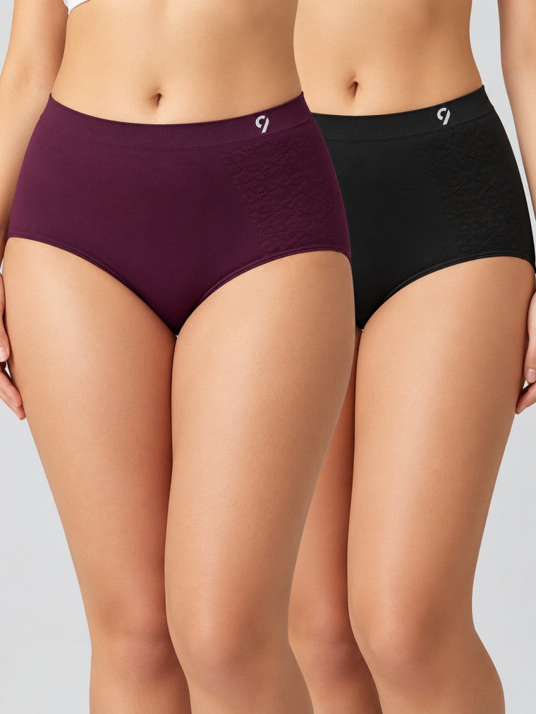 Seamless Comfort & Breathable Hipster (Pack Of 2)