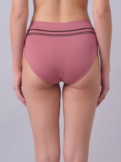 Women Pack of 3 Seamless High-Rise Sweat Absorbing Hipsters Briefs
