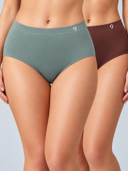 Seamless  Hipster Soft Breathable & Comfort Briefs (Pack of 2)