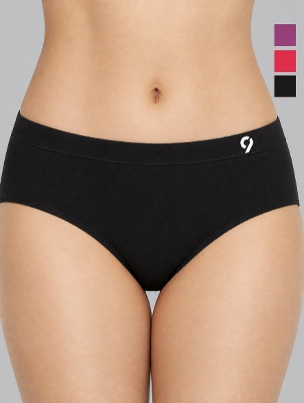Women Seamless Mid-Rise Lightweight & Breathable Briefs (Pack Of 3)