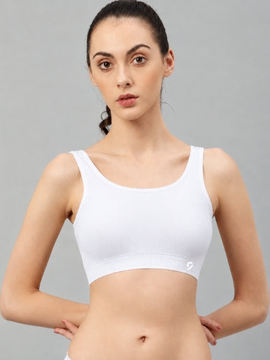 Seamless Regular Basic Bra For Girls - White