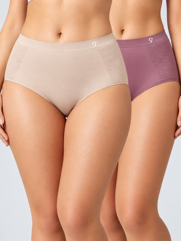 Seamless Hipster Breathable & Comfort Fit Briefs (Pack Of 2)