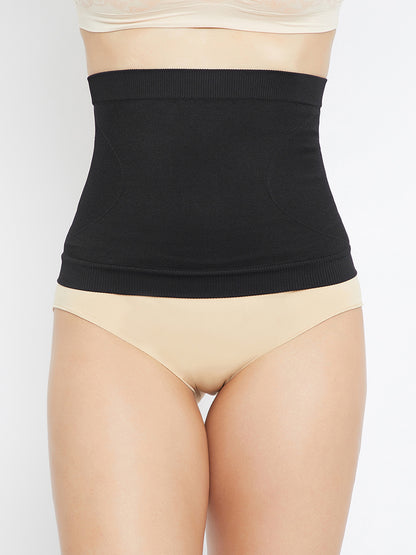 Seamless Tummy Tucker Belt - Black