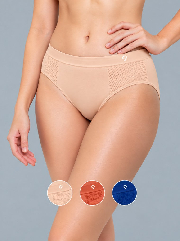 Seamless Mid Briefs (Pack Of 3)