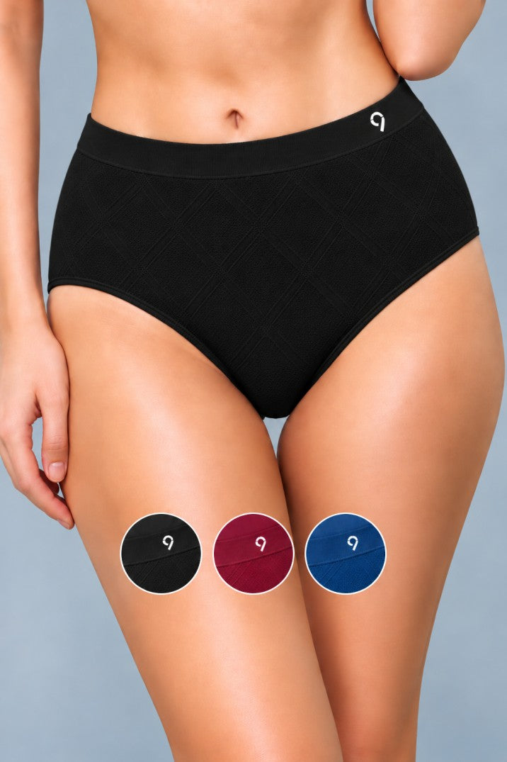 Seamless Mid-Rise Comfort Briefs (Pack Of 3)