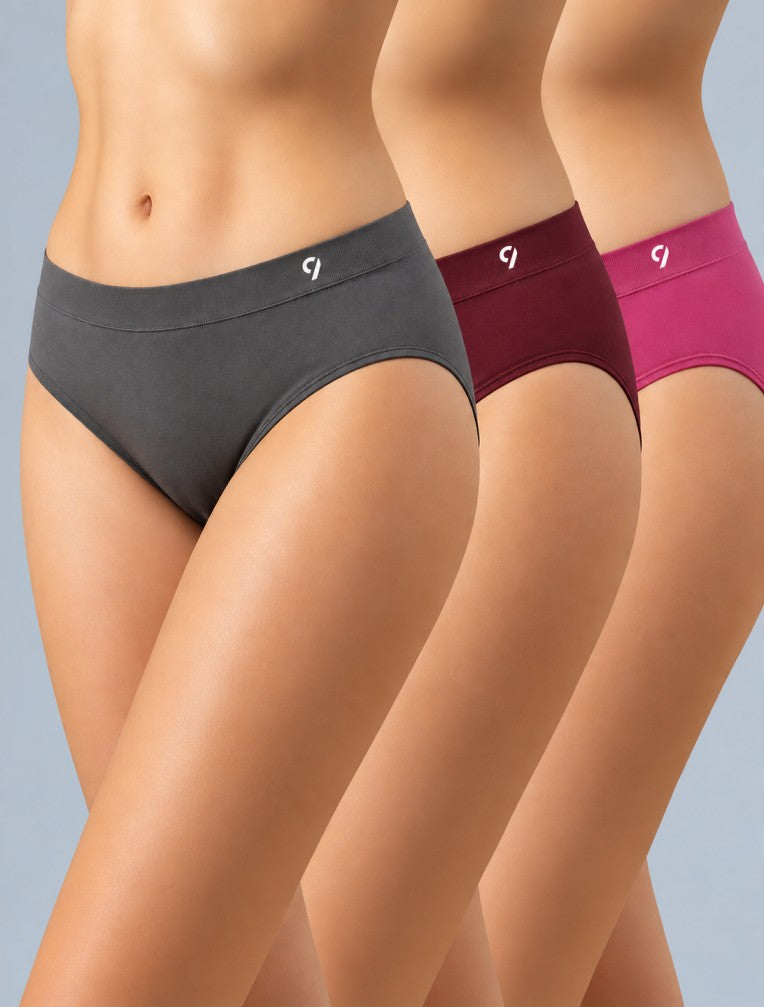 Seamless Mid Brief - Pack of 3