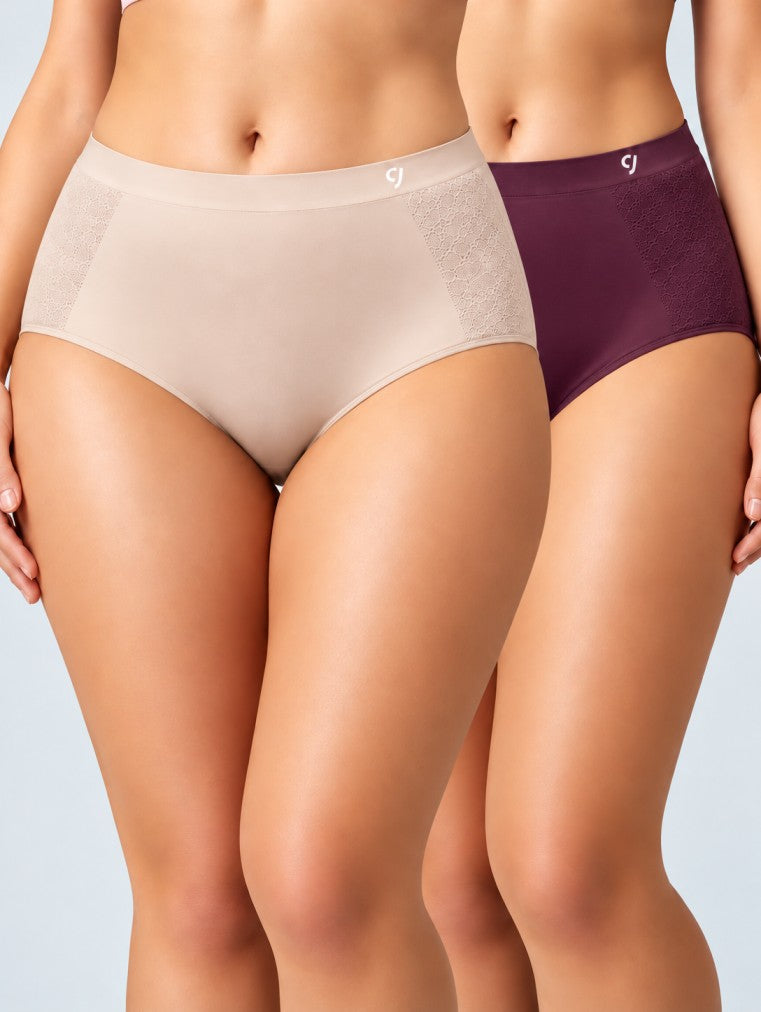 Seamless Comfort & Breathable Hipster (Pack Of 2)