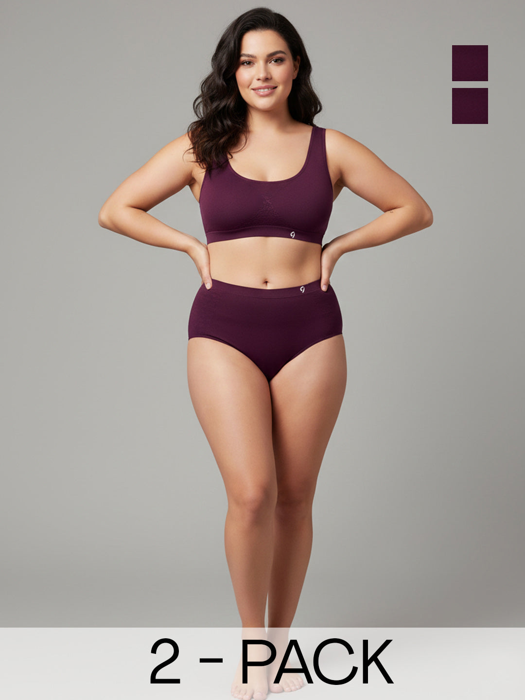 Women Seamless Hipster Daily-Comfort Briefs (Pack Of 2)