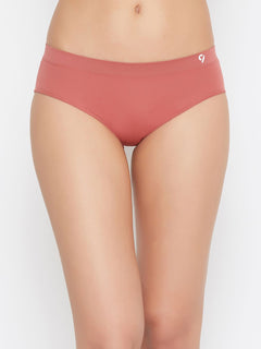 Seamless Women's Mid Waist Solid Panty