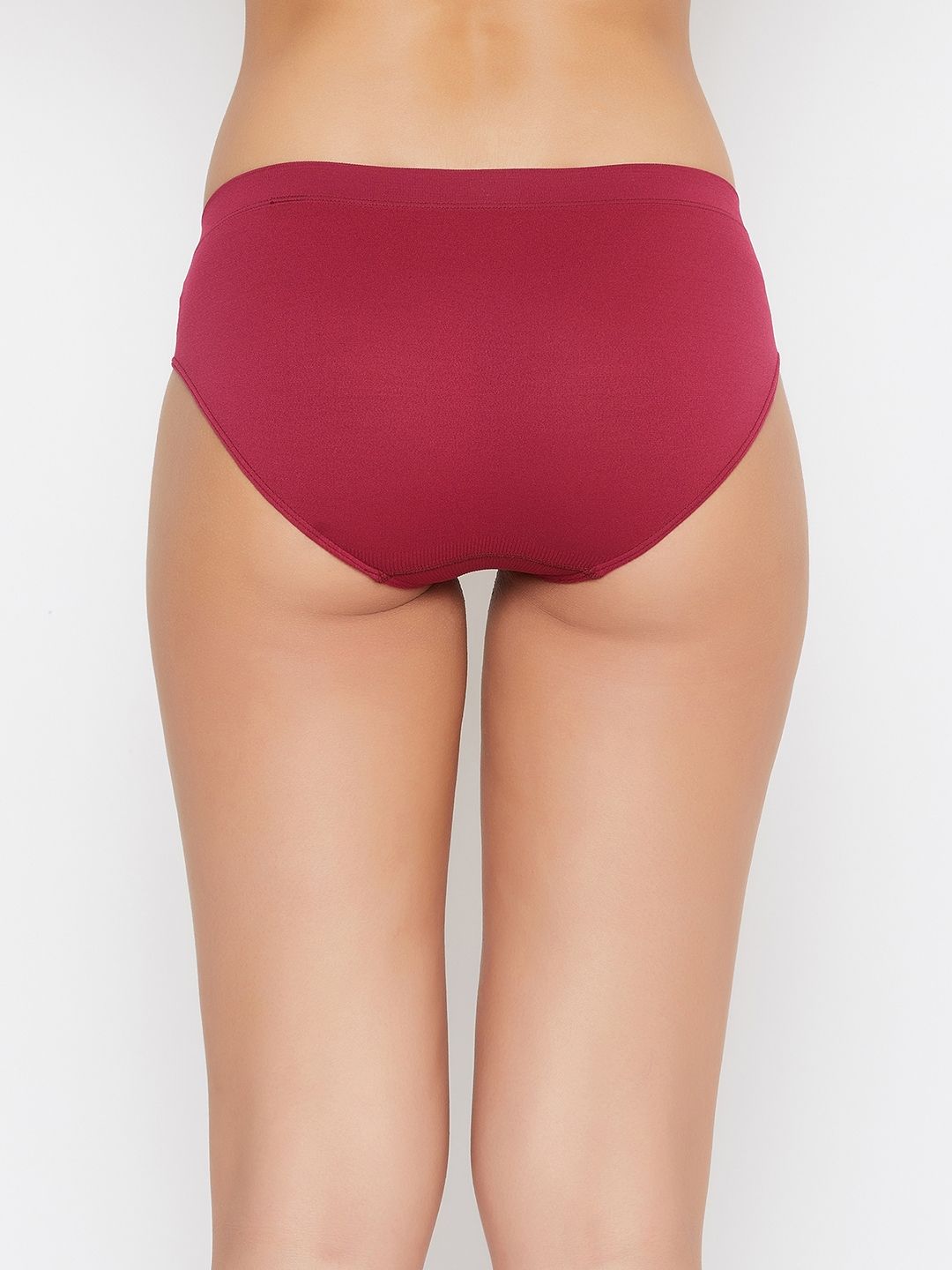 Seamless Women's Mid Waist Plain Solid Regular Fit Panty
