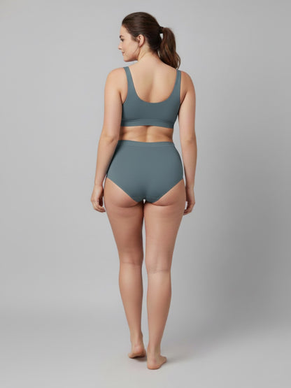 C9 Airwear Seamless Women's Mid Rise Pack of 2 Breathable Panties 4-Way Stretch & Quick-Dry