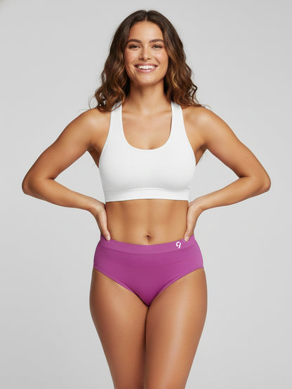 Women Seamless Mid-Rise Lightweight & Breathable Briefs (Pack Of 3)