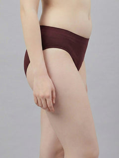 Women Seamless Ultra Soft & Comfort Mid Rise Panties (Pack Of 3)