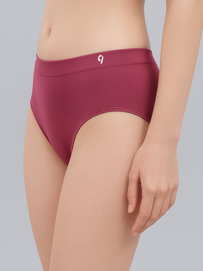 C9 Airwear Women's Mid Rise Seamless Pack of 3 Comfort Stretch Panties Breathable & Comfort Fit