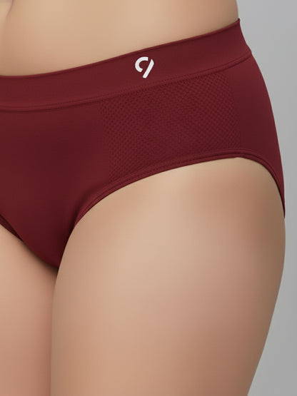 C9 Airwear Women Pack of 3 Anti-Bacterial Bikini Briefs Seamless, Soft & Fresh Comfort Fit