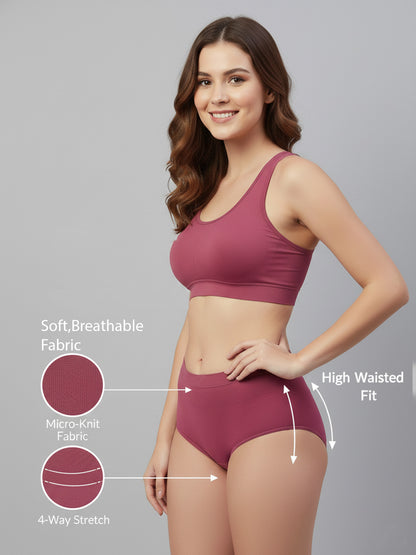 C9 Airwear Seamless Women Hipster Pack of 3 No-Marks Waistband & 4-Way Stretch Comfort