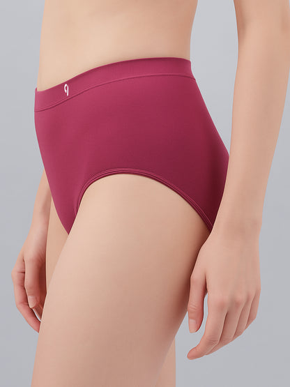 C9 Airwear Women's Mid Rise Seamless Pack of 3 Comfort Stretch Panties Breathable & Comfort Fit