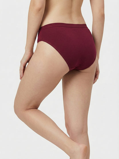 Women Seamless Mid-Rise Breathable &Comfort Fit Briefs (Pack Of 3)