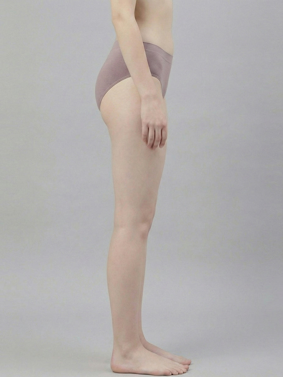 Women Seamless Ultra Soft & Comfort Mid Rise Panties (Pack Of 3)