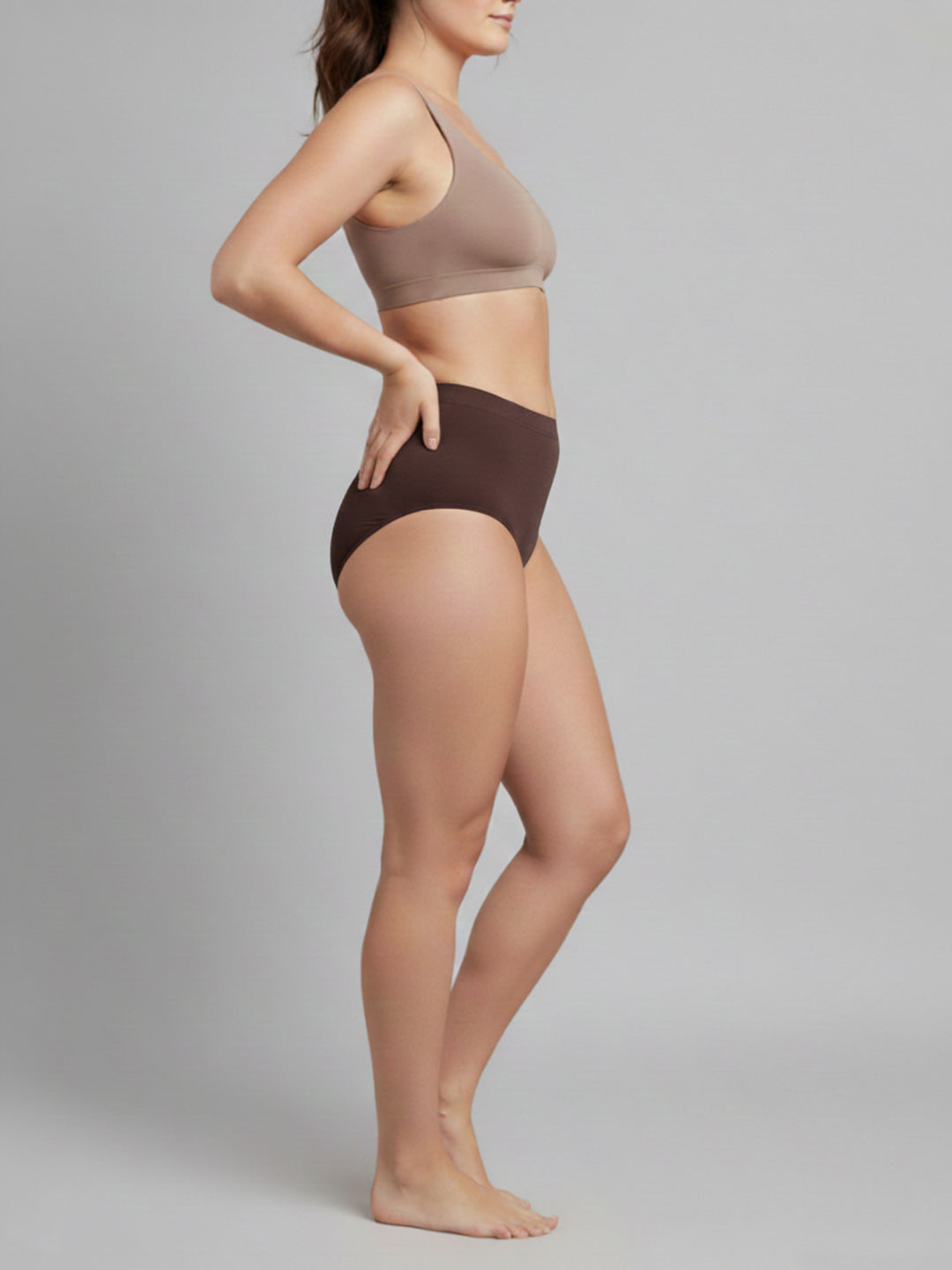 C9 Airwear Women’s Seamless Pack of 2 BITTER CHOCOLATE Hipster Ultra-Soft, Sweat-Absorbent