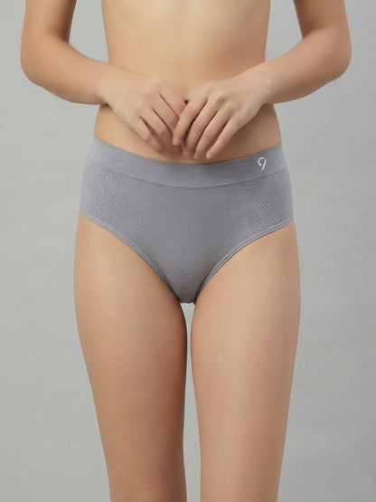 C9 Airwear Women Pack of 3 Mid-Rise Seamless Bikini BriefsFlexible 4-Way Stretch