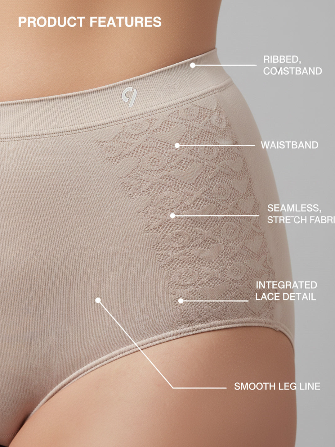 Women's Seamless Hipster Breathable & Comfort Fit Briefs (Pack Of 2)