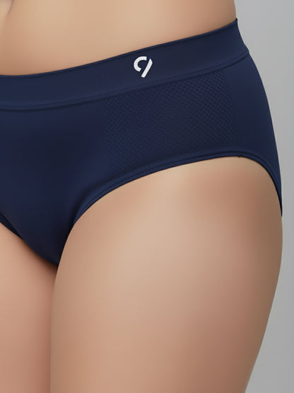 C9 Airwear Women Pack of 3 Anti-Bacterial Bikini Briefs Seamless, Soft & Fresh Comfort Fit