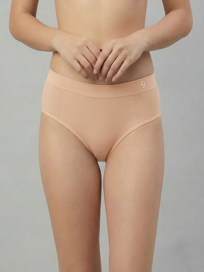 Women Seamless Mid-Rise Soft &Breathable Briefs(Pack Of 3)